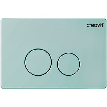 Клавиша смыва Creavit Terra GP9002.09 Зеленый нил — фото 1, Кнопки смыва