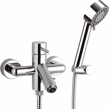 Смеситель для ванны Remer Minimal NR022 Хром — фото 1, Смеситель для ванны