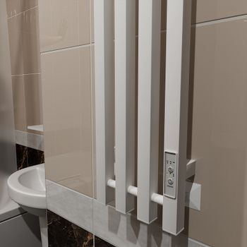 Электрический полотенцесушитель Altasan АргоЛюксПроф 120х21 АргоЛюксПроф12021БМ Белый матовый — фото 3, Электрические полотенцесушители