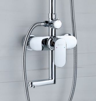 Душевая система Bond B01-9100 Хром — фото 8, Душевые стойки