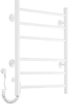 Электрический полотенцесушитель Domoterm Аврора DMT 109-6 40x60 EK L Белый матовый — фото 4, Электрические полотенцесушители
