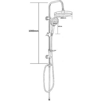 Душевая система Melodia della vita Rumba MSC00112C_bk Черная матовая — фото 2, Душевые стойки