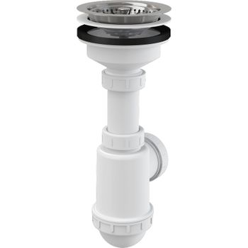 Сифон для кухонной мойки Alcaplast A446-DN50/40 Белый — фото 1, Сифоны для кухонной мойки
