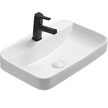 Раковина CeramaLux 60 78699 Белая глянцевая — фото 1, Раковины встраиваемые сверху