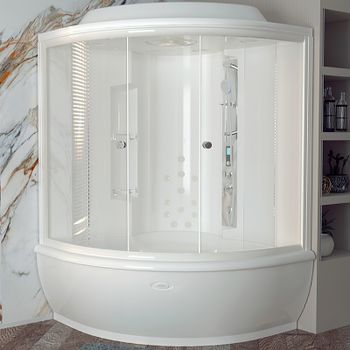 Душевой бокс Radomir Калифорния 155x155 1-04-1-0-0-0760 без гидромассажа — фото 1, Душевые боксы