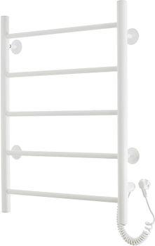 Электрический полотенцесушитель Domoterm Аврора DMT 109-5 50x71 EK R Белый матовый — фото 4, Электрические полотенцесушители