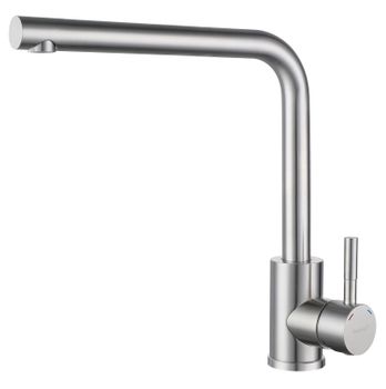 GRANFEST QUARZ Смеситель для кухни Г-обр. D-35мм нержавейка арт. GF- — фото 1, Смесители для кухни