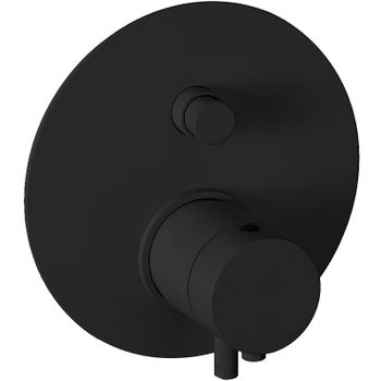 Смеситель для душа Remer Minimal Thermo NT09KBNO с термостатом Черный матовый — фото 1, Смеситель для душа