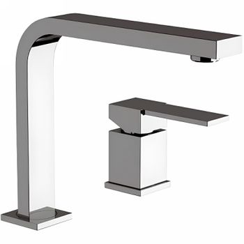 Смеситель для раковины Remer Qubica Q57 Хром — фото 1, Смесители для раковины