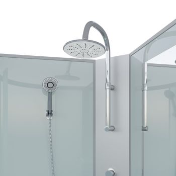 Душевая кабина Niagara Classic NG-33184-14LBKT (110х80х210) средний поддон(26см),стекло матовое,4 ме — фото 4, Душевые кабины