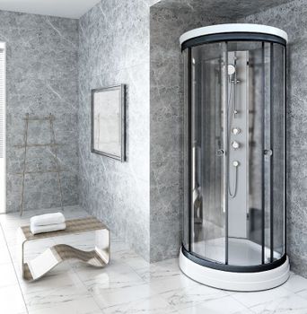 Душевая кабина Radomir Стронг 110x110 1-05-6-0-0-182 без гидромассажа — фото 3, Душевые кабины