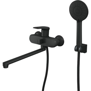 Смеситель для ванны Rush Nevis NE1735-51Black универсальный Черный матовый — фото 1, Смеситель для ванны