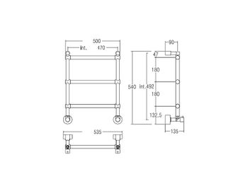 Водяной полотенцесушитель Margaroli Sole 4424703CRN Хром — фото 2, Водяные полотенцесушители