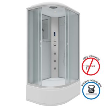 Душевая кабина Niagara Classic NG-2310-14RF (120х80х215) высокий поддон(40см),стекло матовое,4 места — фото 2, Душевые кабины