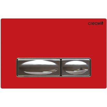 Клавиша смыва Creavit GP4003.00 Красная Хром — фото 1, Кнопки смыва