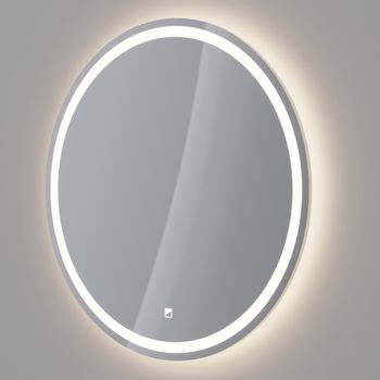 Зеркало LUNO , 60*60см, сенсорный выключатель, LED-подсветка, ф-ция антизапотевания — фото 7, Зеркала в ванную комнату