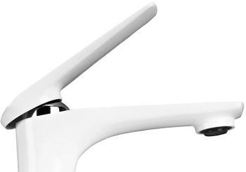 Смеситель для раковины Lemark Allegro LM5906CW Хром Белый — фото 3, Смесители для раковины