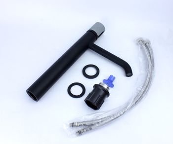 Смеситель для раковины Bronze de Luxe Focus 24615BG Черный матовый — фото 7, Смесители для раковины