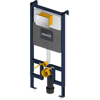 Инсталляция AQUAme AQM4001CR для унитаза с клавишей смыва Хром глянцевый — фото 1, Инсталляции для унитазов