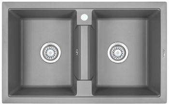 Granula-8101, АЛЮМИНИУМ, кухонная мойка, кварц — фото 1, Кухонные мойки