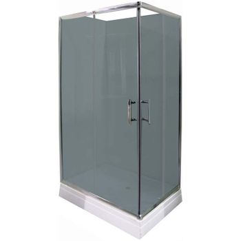 Душевой уголок Parly QZ81S 100х80 7263 профиль Белый стекло матовое — фото 1, Прямоугольные душевые уголки