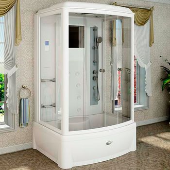 Душевая кабина Radomir Диана 2 139x108 1-05-1-0-0-0610 без гидромассажа — фото 1, Душевые кабины