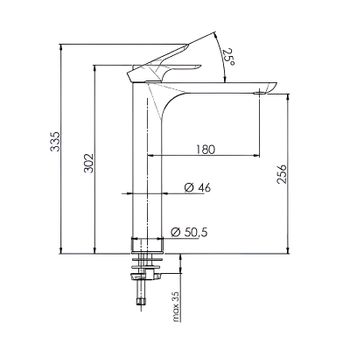 Смеситель для раковины Remer Infinity I11LDO Золото — фото 2, Смесители для раковины