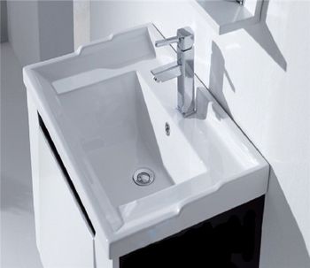 Раковина CeramaLux 70 NYJ840-70 Белая — фото 3, Раковины встраиваемые сверху