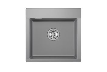Granula-ES-5201, АЛЮМИНИУМ, кухонная мойка, кварц, ESTETICA — фото 2, Кухонные мойки