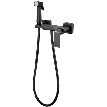 Гигиенический душ со смесителем Haiba HB5517-7 Черный матовый — фото 1, Гигиенические души