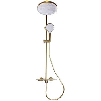 Душевая система Bronze de Luxe Icon 80112CG Золото матовое — фото 3, Душевые стойки