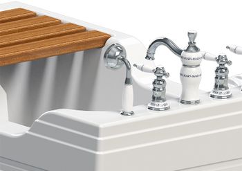 Акриловая ванна Radomir Тахарат 120х80 1-01-0-0-1-166 Белая — фото 3, Акриловые ванны