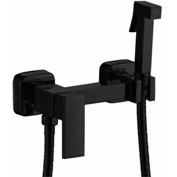 Гигиенический душ со смесителем Haiba HB5513-7 Черный матовый — фото 1, Гигиенические души