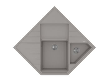 Товар: Florentina Мойка "Бомбей", грей FS - фото 1 Florentina Мойка "Бомбей", грей FS — фото 1, Кухонные мойки