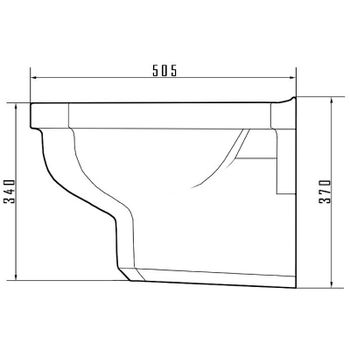 Биде Caprigo Tempo 4704 подвесное Белое — фото 3, Биде подвесные