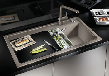 Смеситель для кухни Blanco Linus-S Silgranit 517621 Серый беж — фото 2, Смесители для кухни