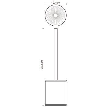 Rossel K-5727 Щетка для унитаза — фото 4, Ершики для унитаза