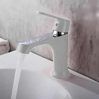 Смеситель для раковины Haiba HB10804 Белый — фото 3, Смесители для раковины