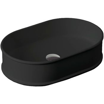 Раковина-чаша Artceram Atelier 60 ATL002 17 00 Черная матовая — фото 4, Раковины накладные