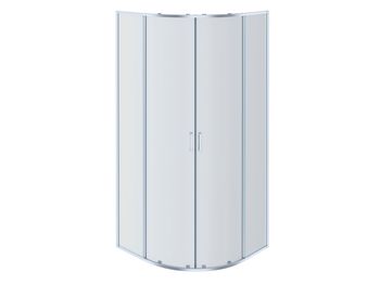 AQ NAA 2142-90 (новый артикул AQ ARI RO 09020CH) Душевой уголок 1/4 круга, двери раздвижные 900x900x — фото 1, Прямоугольные душевые уголки