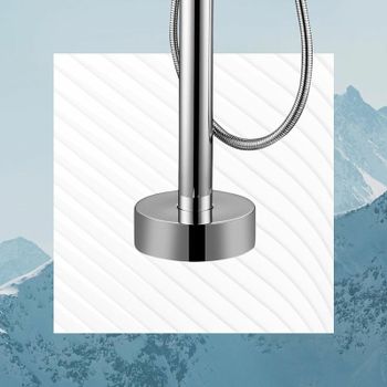 Смеситель для ванны Swedbe Spira 4000 Хром — фото 4, Смесители напольные