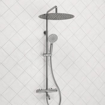 A188.117.127.087.CH Thermo Душевой комплект с термостатическим смесителем — фото 1, Душевые стойки