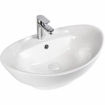 Раковина Bond 59 S15-590 Белая глянцевая — фото 1, Раковины накладные