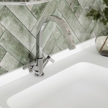 Weser 7803 Смеситель для умывальника — фото 2, Смесители для раковины