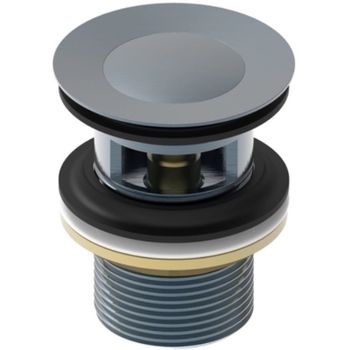 Донный клапан Iddis Slide SLIGM00i88 click-clack Графит — фото 1, Донные клапаны