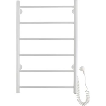 Электрический полотенцесушитель Domoterm Классик DMT 109-6 50x80 EK R Белый матовый — фото 1, Электрические полотенцесушители