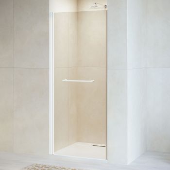 Душевая дверь  80*195 RGW PA-103-W Белый/Прозрачное/6 мм (EasyClean) — фото 2, Распашные душевые двери