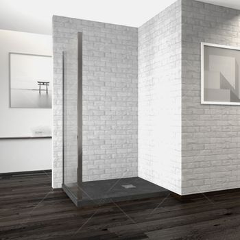 Боковая панель 100*195 RGW Z-33 Хром/Прозрачное/5 мм для PA-13 (Easy) — фото 1, Боковые стенки