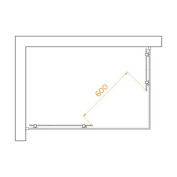 Душевой уголок  80*120*195 RGW PA-040-B Прямоуг./Чёрный/Матовое/6 мм (Easy) — фото 3, Прямоугольные душевые уголки