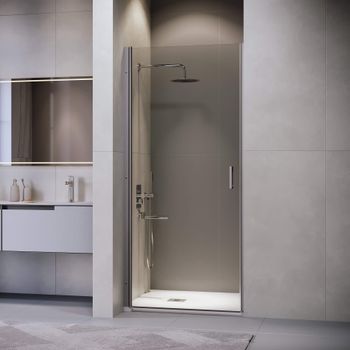 Душевая дверь  70*195 RGW LE-003-Gr Серый/Прозрачное/6 мм — фото 1, Распашные душевые двери